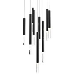 5W 9-Light Integrated LED Pendant Light in Black