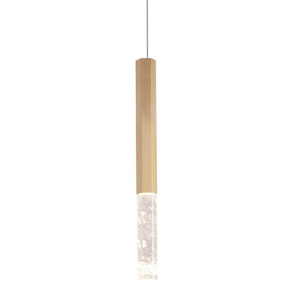 ET2 Lighting Gold 5W 1-Light Integrated LED Pendant Light 