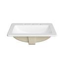 PROFLO&reg; White Drop-in Bathroom Sink 