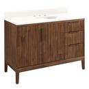 48 in. Floor Mount Vanity in Aged Auburn