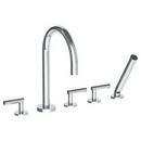 Watermark Designs Polished Nickel Three Handle Roman Tub Faucet 