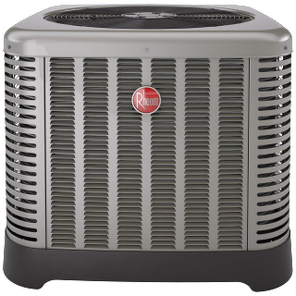 Rheem Grey 16 SEER Single Stage Air Conditioner Condenser 