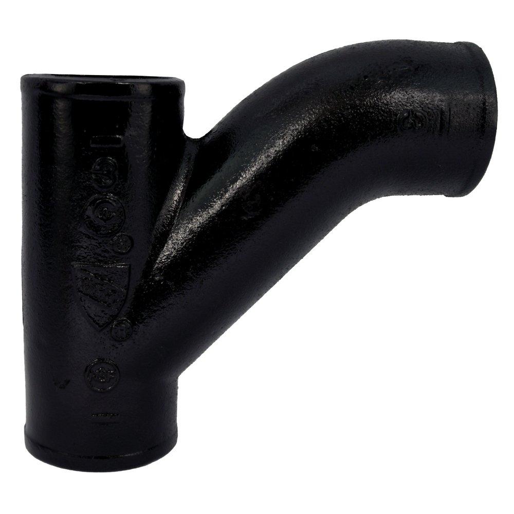 Black No Hub Cast Iron Combination Wye 