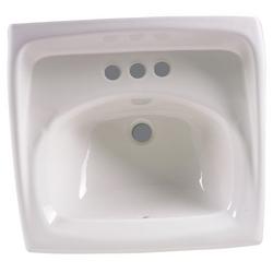 20-1/2 in. Wall Mount Oval Vitreous China Bathroom Sink in White