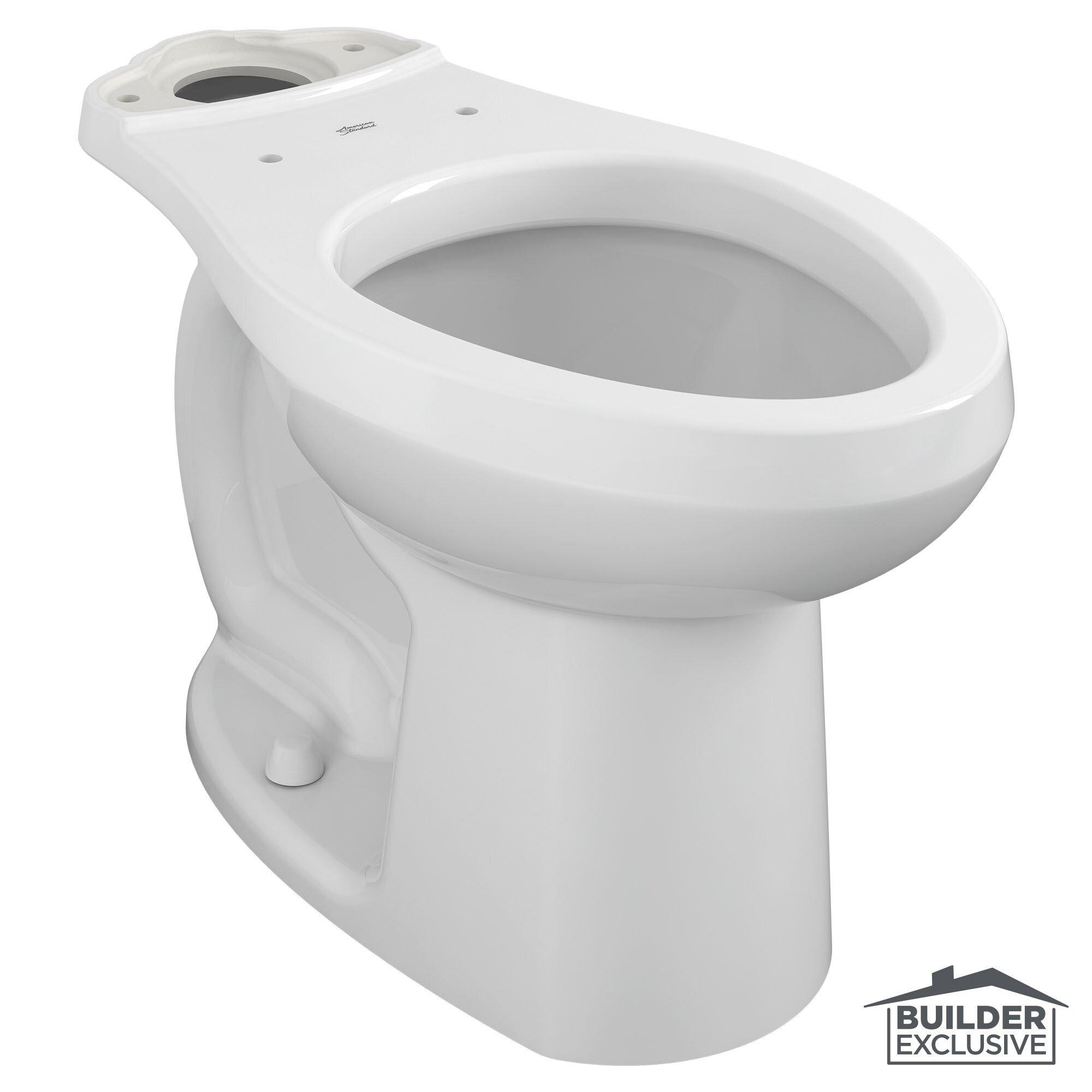 American Standard White Elongated Floor Mount Bowl Toilet 