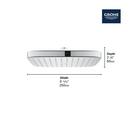 GROHE StarLight Chrome Single Function Showerhead 