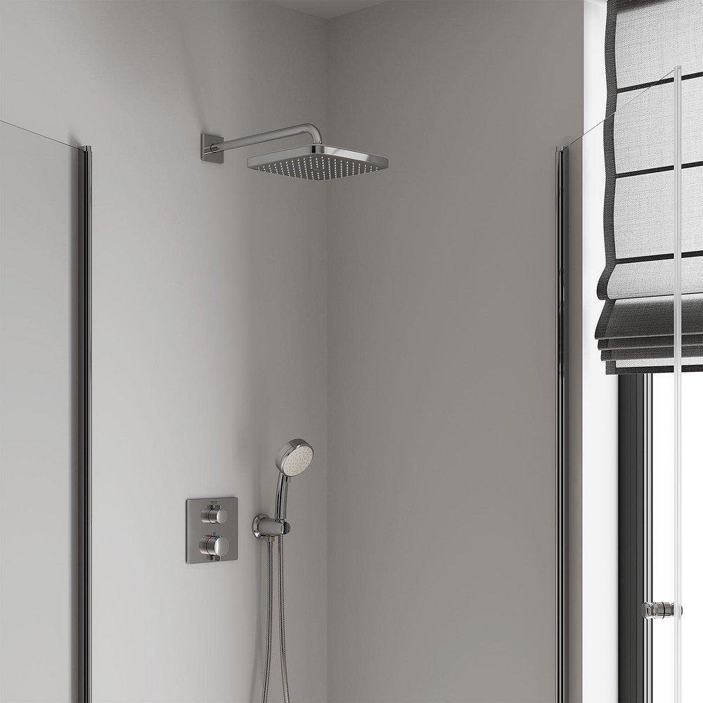 GROHE StarLight Chrome Single Function Showerhead 