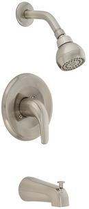 PROFLO&reg; Brushed Nickel One Handle Single Function Bathtub & Shower Faucet (Trim Only) 
