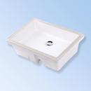 UNDER-COUNTER PORCELAIN BATHROOM SINK WITH AN OVERFLOW 