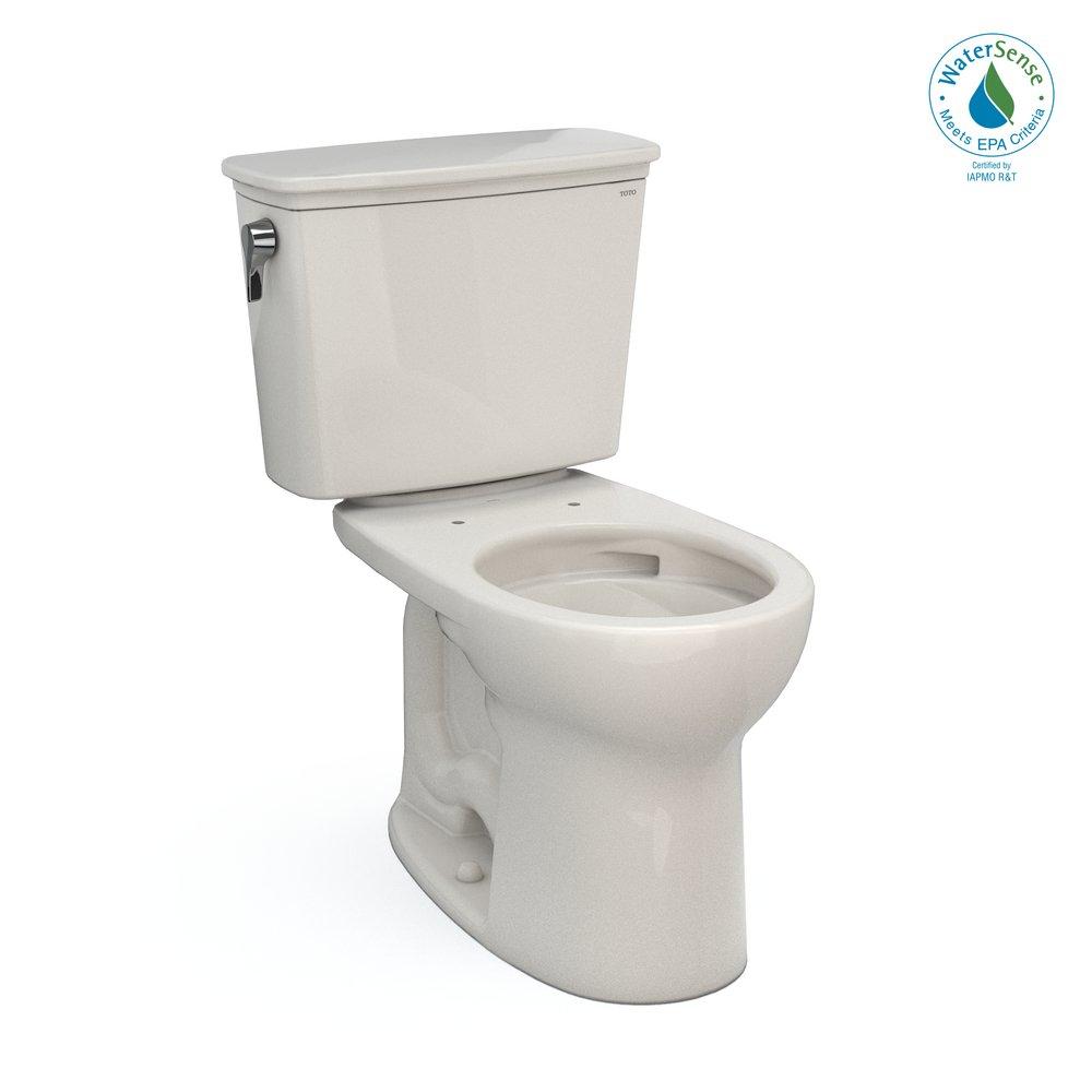 1.28 gpf Round Two Piece Toilet in Sedona Beige 