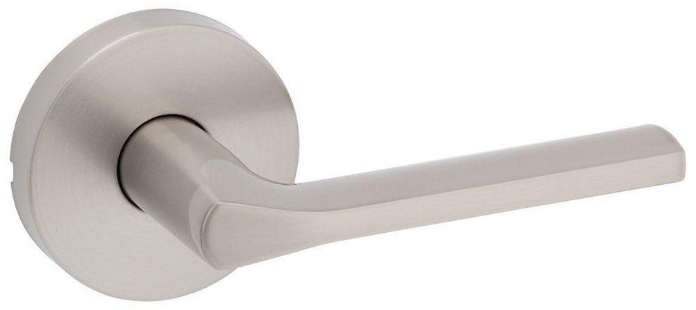 KWIKSET LISBON ROUND PASSAGE LEVER SATIN NICKEL 