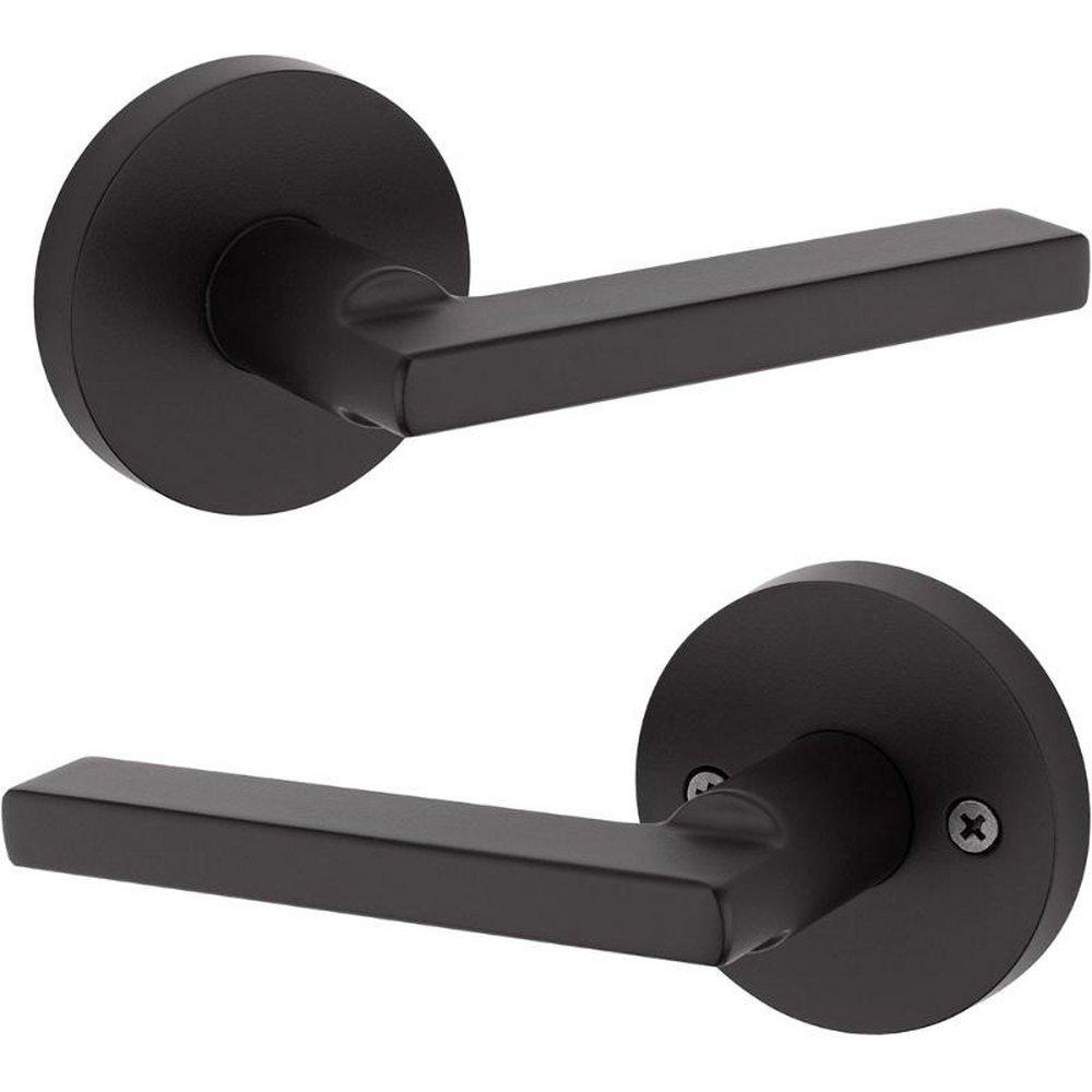 Kwikset Matte Black Passage Lever 