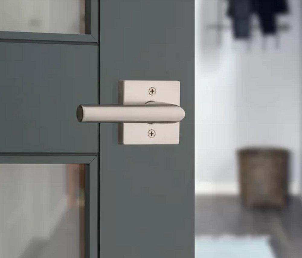 KWIKSET MILAN SQUARE HALF-DUMMY LEVER SATIN NICKEL 