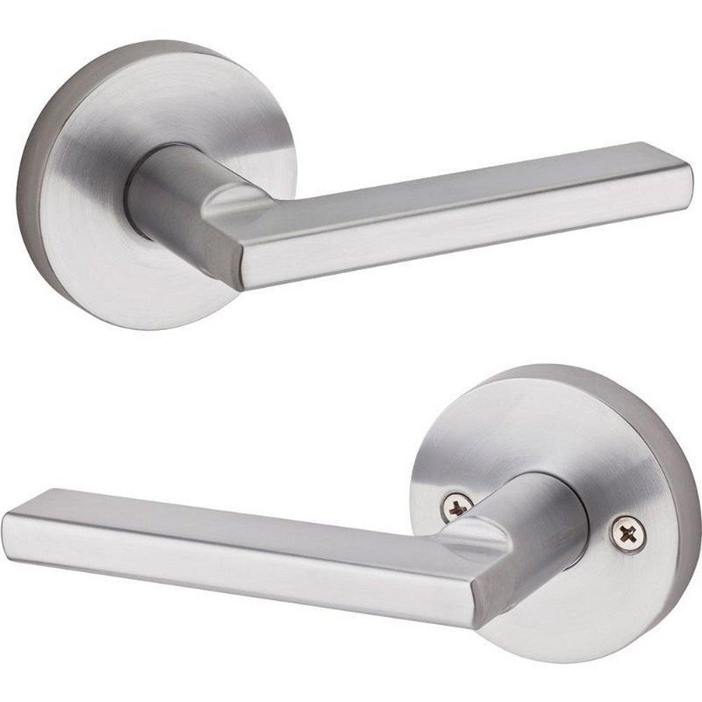 KWIKSET HALIFAX ROUND PASSAGE LEVER SATIN CHROME 