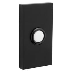 Contemporary Bell Button in Satin Black