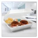 3 Compartment Hinged Foam Tray (200 Count) 