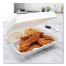 3 Compartment Hinged Foam Tray (200 Count) 