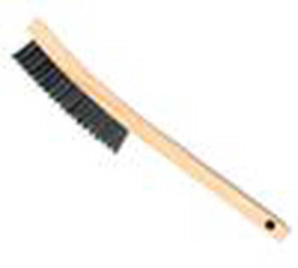 DiversiTech&reg; Natural Wire Scratch Brush Curved Handle 