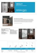 Sterling Polished Chrome Two Handle Roman Tub Faucet Only (Trim Only) 
