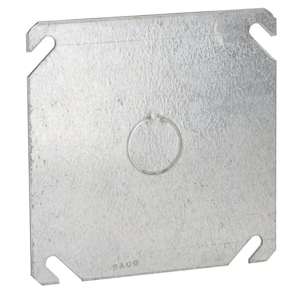 4" Square Cover with 1/2" Knockout 