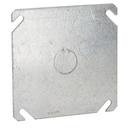 4" Square Cover with 1/2" Knockout 