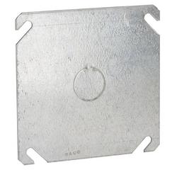 4" Square Cover with 1/2" Knockout
