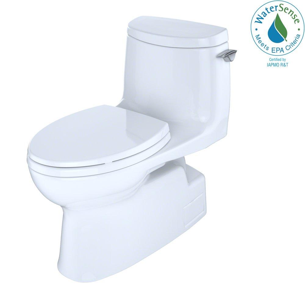 TOTO Cotton 1.0 gpf Elongated Floor Mount One Piece Toilet 