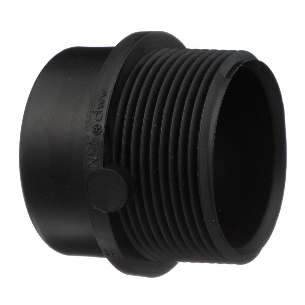 Black ABS DWV Street Male Adapter 