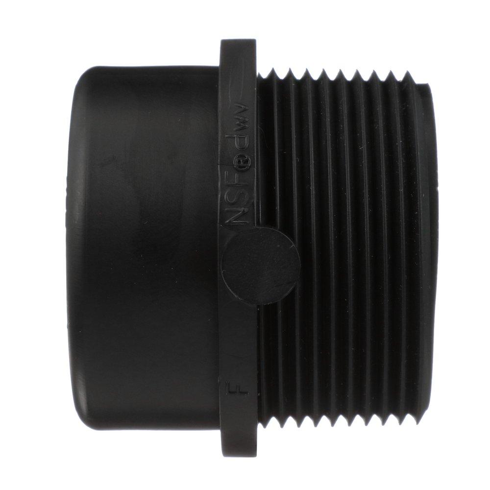 Black ABS DWV Street Male Adapter 