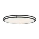NUVO Matte Black 4 x 18 in. 52W 1-Light LED Flush Mount Ceiling Fixture 
