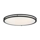 NUVO Matte Black 4 x 18 in. 52W 1-Light LED Flush Mount Ceiling Fixture 