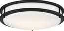 NUVO Matte Black 3-3/4 x 14 in. 25W 1-Light LED Flush Mount Ceiling Fixture 
