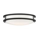 NUVO Matte Black 3-3/4 x 14 in. 25W 1-Light LED Flush Mount Ceiling Fixture 