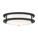 NUVO Matte Black 3-3/4 x 10 in. 18W 1-Light LED Flush Mount Ceiling Fixture 