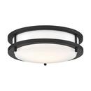 NUVO Matte Black 3-3/4 x 10 in. 18W 1-Light LED Flush Mount Ceiling Fixture 