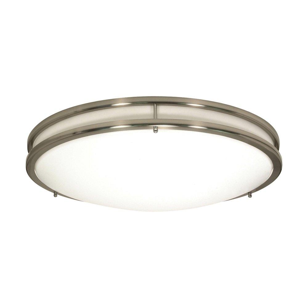LED 13 INCH FLUSH MOUNT FIXTURE BRUSHED NICKEL FINISH CCT SELECTABLE 3K/4K/5K 