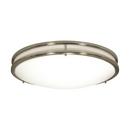LED 13 INCH FLUSH MOUNT FIXTURE BRUSHED NICKEL FINISH CCT SELECTABLE 3K/4K/5K 