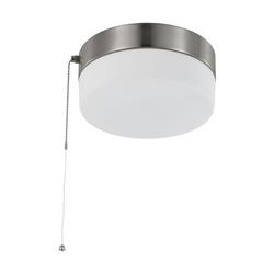 3-1/2 x 8 in. 12W 1-Light LED Flush Mount Ceiling Fixture in Brushed Nickel