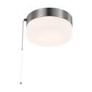 NUVO Brushed Nickel 3-1/2 x 8 in. 12W 1-Light LED Flush Mount Ceiling Fixture 