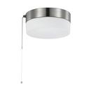 NUVO Brushed Nickel 3-1/2 x 8 in. 12W 1-Light LED Flush Mount Ceiling Fixture 