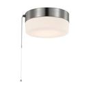 NUVO Brushed Nickel 3-1/2 x 8 in. 12W 1-Light LED Flush Mount Ceiling Fixture 