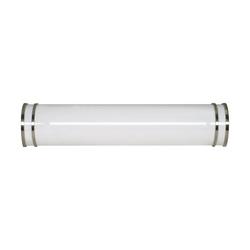 26W 1-Light Connector Vanity Fixture in Brushed Nickel