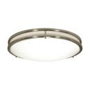 LED 24 INCH FLUSH MOUNT FIXTURE BRUSHED NICKEL FINISH CCT SELECTABLE 3K/4K/5K 