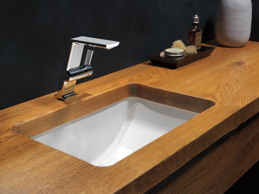 Single Handle Monoblock Vessel Filler Bathroom Sink Faucet in Lumicoat&reg; Chrome 