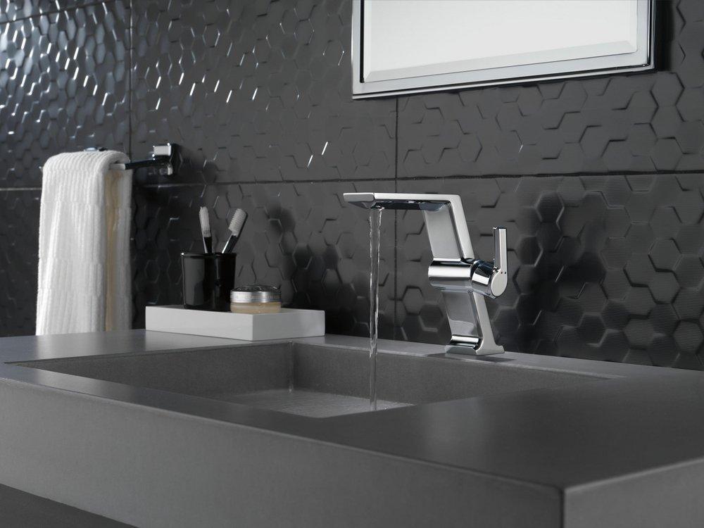 Single Handle Monoblock Vessel Filler Bathroom Sink Faucet in Lumicoat&reg; Chrome 