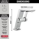 Single Handle Monoblock Vessel Filler Bathroom Sink Faucet in Lumicoat&reg; Chrome 
