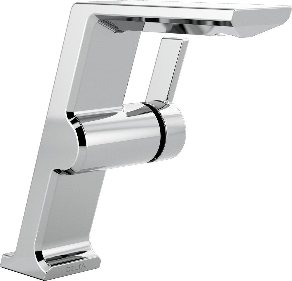 Single Handle Monoblock and Vessel Filler Bathroom Sink Faucet in Lumicoat Chrome 