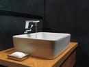 Single Handle Monoblock and Vessel Filler Bathroom Sink Faucet in Lumicoat Chrome 