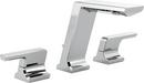 Two Handle Widespread Bathroom Sink Faucet in Lumicoat Chrome 