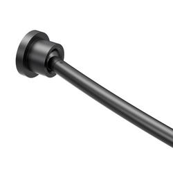72 in. Wall Mount Curved Shower Rod in Matte Black